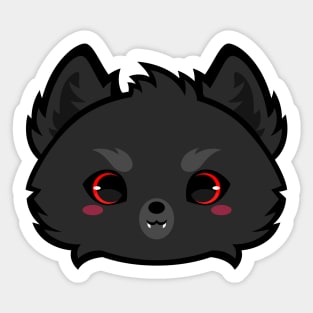 Cute Black Werewolf Sticker